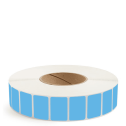 1.5" x 1" Dark Blue - Thermal Transfer Labels - 3" Core - Freezer Grade Adhesive
