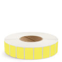 1.5" x 1" Yellow - Thermal Transfer Labels - 3" Core - Freezer Grade Adhesive
