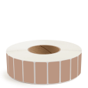 2" x 1" Brown - Thermal Transfer Labels - 3" Core - Acrylic