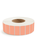 2" x 1" Fluorescent Orange - Thermal Transfer Labels - 3" Core - Freezer Grade Adhesive