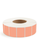 2" x 1.5" Fluorescent Orange - Direct Thermal Labels - 3" Core - Acrylic