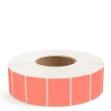 2" x 1.5" Fluorescent Red - Direct Thermal Labels - 3" Core - Removable Adhesive