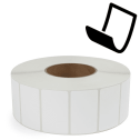 2.5" x 1.5" Blockout - Thermal Transfer Labels - 3" Core - Freezer Grade Adhesive