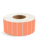 3" x 1" Orange - Direct Thermal Labels - 3" Core - Removable Adhesive
