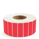 3" x 1" Red - Thermal Transfer Labels - 3" Core - Removable Adhesive