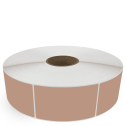 3" x 5" Brown - Thermal Transfer Labels - 3" Core / 12" Outer Diameter (No Perf) - Removable Adhesive