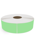 3" x 10" Fluorescent Green - Thermal Transfer Labels - 3" Core / 12" Outer Diameter (No Perf) - Removable Adhesive