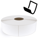 3" x 10" Blockout - Thermal Transfer Labels - 3" Core / 12" Outer Diameter (No Perf) - Freezer Grade Adhesive