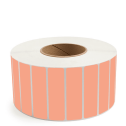 3.5" x 1" Fluorescent Orange - Thermal Transfer Labels - 3" Core - Acrylic