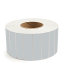 3.5" x 1" Gray - Thermal Transfer Labels - 3" Core - Freezer Grade Adhesive