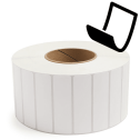 3.5" x 1" Blockout - Thermal Transfer Labels - 3" Core - Removable Adhesive