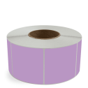 3.5" x 3.5" Grape - Direct Thermal Labels - 3" Core - Acrylic