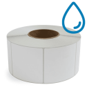 3.5" x 3.5" Polypropylene - Thermal Transfer Labels - 3" Core - Freezer Grade Adhesive