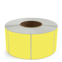 3.5" x 3.5" Yellow - Direct Thermal Labels - 3" Core - Freezer Grade Adhesive