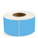 3.5" x 8" Dark Blue - Thermal Transfer Labels - 3" Core - Freezer Grade Adhesive