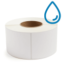 3.5" x 8" Polypropylene - Direct Thermal Labels - 3" Core - Removable Adhesive