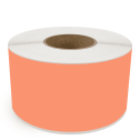 4" x 510' Continuous Feed Orange - Direct Thermal Labels - 3" Core - Freezer Grade Adhesive