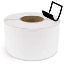 4" x 510' Continuous Feed Blockout - Thermal Transfer Labels - 3" Core - Acrylic
