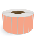 4" x 1" Fluorescent Orange - Thermal Transfer Labels - 3" Core