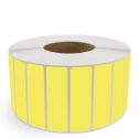 4" x 1" Yellow - Thermal Transfer Labels - 3" Core - Freezer Grade Adhesive