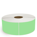 4" x 13" Fluorescent Green - Direct Thermal Labels - 3" Core / 12" Outer Diameter (No Perf) - Removable Adhesive