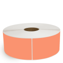 4" x 10" Orange - Thermal Transfer Labels - 3" Core / 12" Outer Diameter (No Perf) - Removable Adhesive