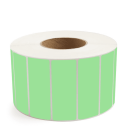 4" x 1.5" Fluorescent Green - Thermal Transfer Labels - 3" Core - Removable Adhesive