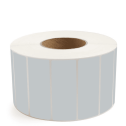 4" x 1.5" Gray - Thermal Transfer Labels - 3" Core - Freezer Grade Adhesive