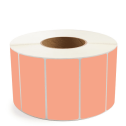 4" x 2" Fluorescent Orange - Direct Thermal Labels - 3" Core (No Perf) - Freezer Grade Adhesive