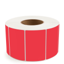 4" x 2.5" Red - Direct Thermal Labels - 3" Core