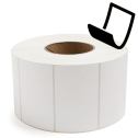 4" x 2.5" Blockout - Thermal Transfer Labels - 3" Core - Freezer Grade Adhesive