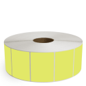 4" x 3" Chartreuse - Thermal Transfer Labels - 3" Core / 12" Outer Diameter (No Perf) - Removable Adhesive