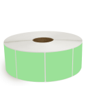 4" x 4" Fluorescent Green - Thermal Transfer Labels - 3" Core / 12" Outer Diameter (No Perf) - Freezer Grade Adhesive