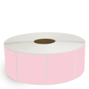 4" x 4" Pink - Thermal Transfer Labels - 3" Core / 12" Outer Diameter (No Perf)