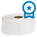 4" x 4" White - Thermal Transfer Labels - 3" Core / 12" Outer Diameter (No Perf) - PET Liner