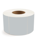 4" x 4" Gray - Thermal Transfer Labels - 3" Core (No Perf) - Removable Adhesive