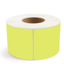4" x 9" Chartreuse - Thermal Transfer Labels - 3" Core