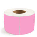4" x 8" Hot Pink - Direct Thermal Labels - 3" Core (No Perf) - Freezer Grade Adhesive