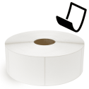 4" x 6" Blockout - Thermal Transfer Labels - 3" Core / 12" Outer Diameter (No Perf) - Freezer Grade Adhesive