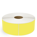 4" x 5" Yellow - Direct Thermal Labels - 3" Core / 12" Outer Diameter (No Perf) - Removable Adhesive