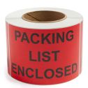 Packing List Enclosed - Preprinted Label