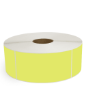 4" x 8" Chartreuse - Thermal Transfer Labels - 3" Core / 12" Outer Diameter (No Perf) - Removable Adhesive