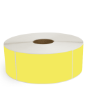 4" x 8" Yellow - Direct Thermal Labels - 3" Core / 12" Outer Diameter (No Perf) - Removable Adhesive