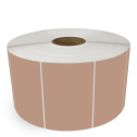 6" x 4" Brown - Thermal Transfer Labels - 3" Core / 12" Outer Diameter (No Perf) - Removable Adhesive