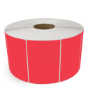 6" x 4" Red - Direct Thermal Labels - 3" Core / 12" Outer Diameter (No Perf) - Acrylic