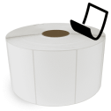6" x 4" Blockout - Thermal Transfer Labels - 3" Core / 12" Outer Diameter (No Perf) - Freezer Grade Adhesive