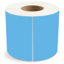 6" x 6" Dark Blue - Thermal Transfer Labels - 3" Core - Freezer Grade Adhesive