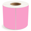 6" x 6" Hot Pink - Direct Thermal Labels - 3" Core - Freezer Grade Adhesive