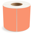 6" x 8" Orange - Direct Thermal Labels - 3" Core