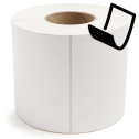 6" x 6" Blockout - Thermal Transfer Labels - 3" Core - Acrylic